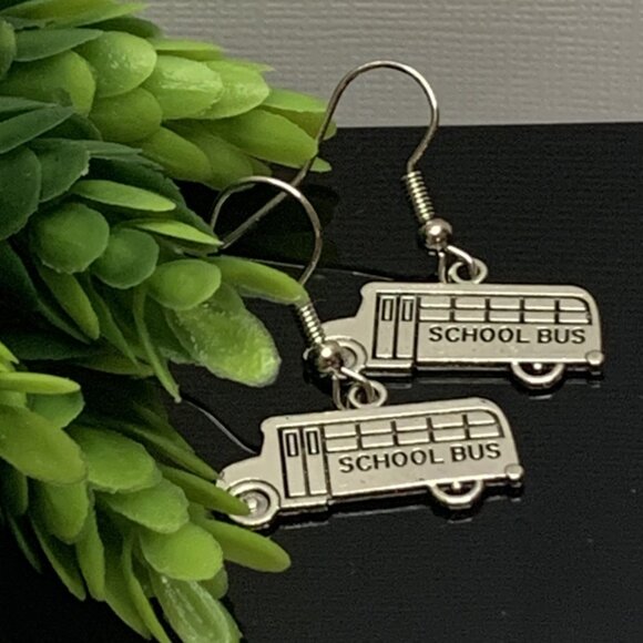 Bus Driver Earring, Bus Earring, School Earring, Teacher Earring, Gift Idea - Picture 1 of 5